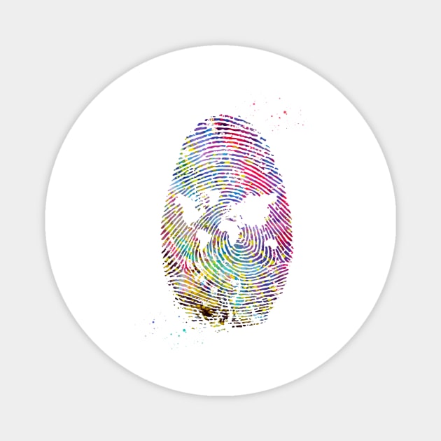 Fingerprint Magnet by erzebeth